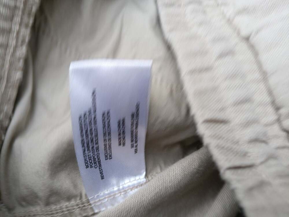 GAP Women’s XXL Khaki Linen Blend Wide Leg Pants Coastal Summer Lagenlook - Picture 4 of 4